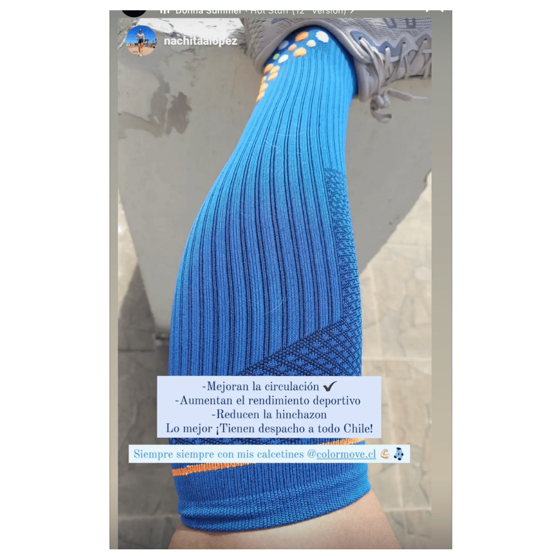 Calcetin Runner de Compresion EVOLUTION Blue + Regalos