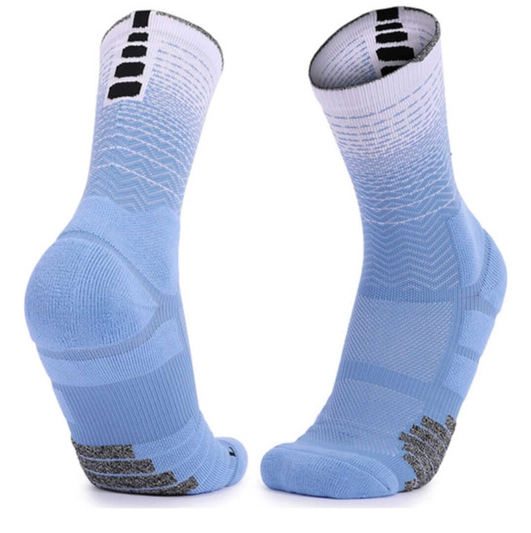 Calcetin Trail 2.0 Celeste Blanco