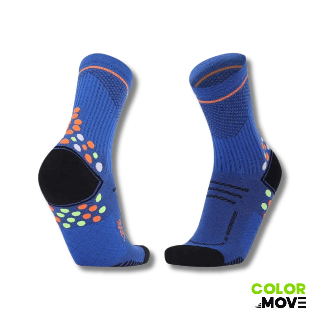Calcetin Runner de compresion EVOLRUN Blue + Experiencia runner + regalos