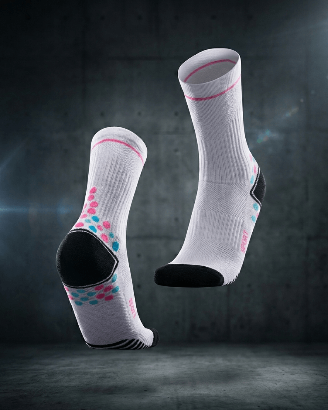 Calcetin Runner de compresion EVOLRUN Blanco + Regalos