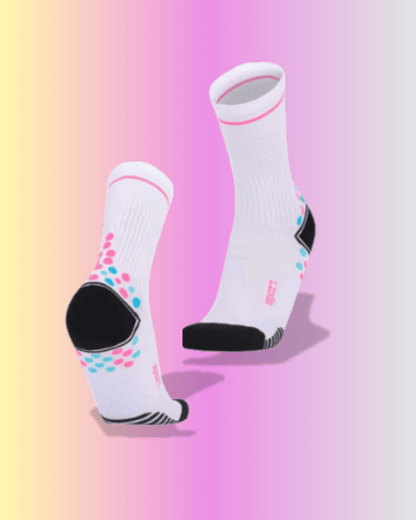 Calcetin Runner de compresion EVOLRUN Blanco + Regalos