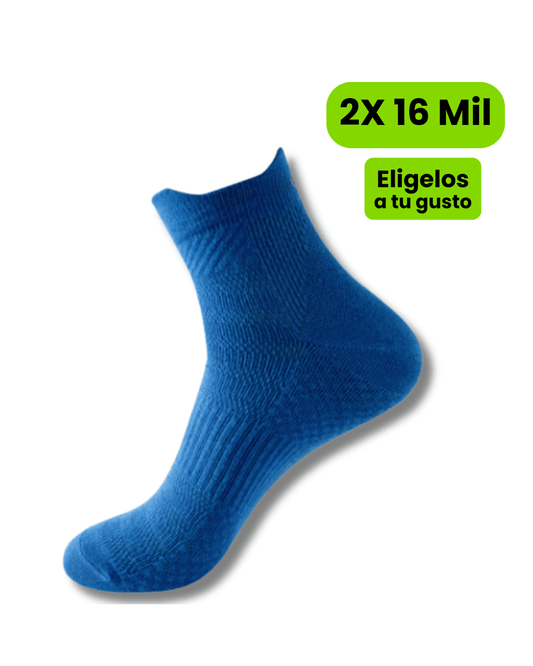 Calcetin corto Azul Running Pro