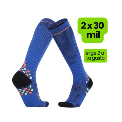 Calcetin Runner de Compresion EVOLUTION Blue + Regalos