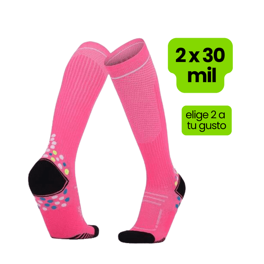 Calcetin Runner de Compresion EVOLUTION Pink + Regalos
