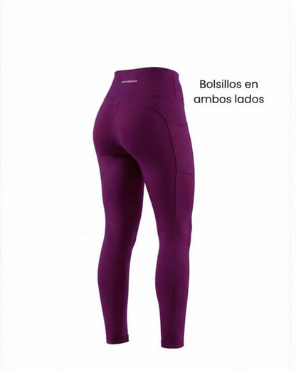 Calza Running Pro Compress Bolsillos