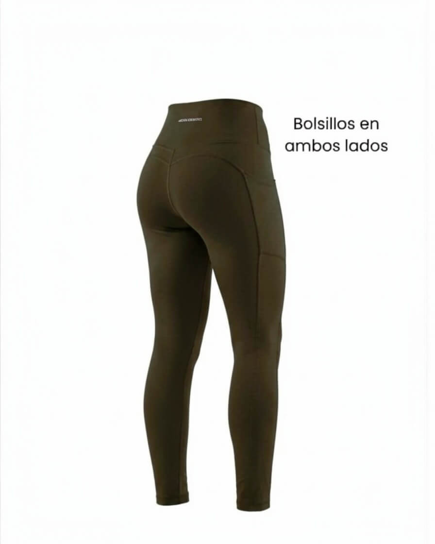 Calza Running Pro Compress Bolsillos