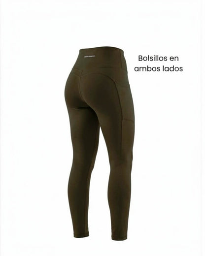 Calza Running Pro Compress Bolsillos