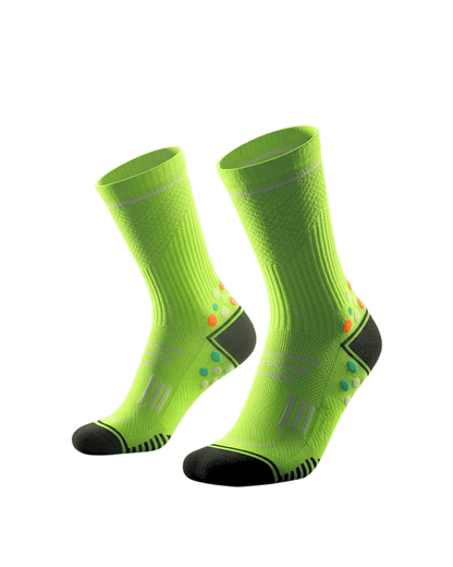 Calcetin Runner de compresion EVOLRUN Verde + Regalos