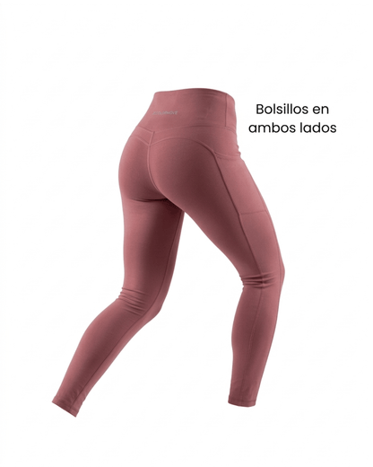 Calza Running Pro Compress Bolsillos
