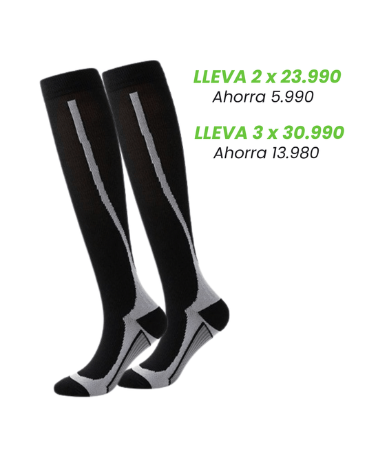 Calcetin RunMove Black gris