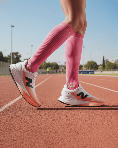 Calcetin Runner de Compresion EVOLUTION Pink + Experiencia runner + regalos