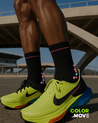 Calcetin Runner de compresion EVOLRUN Black