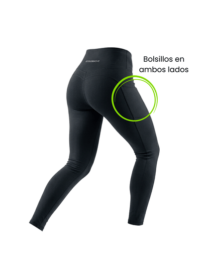 Calza Running Pro Compress Bolsillos