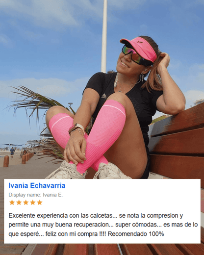 Calcetin Runner de Compresion EVOLUTION Pink + Regalos