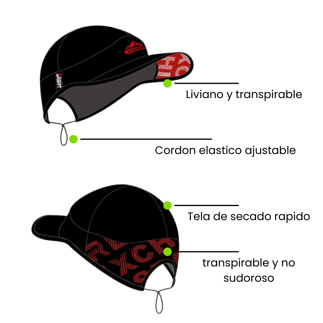 Gorro Running Rexchi Black