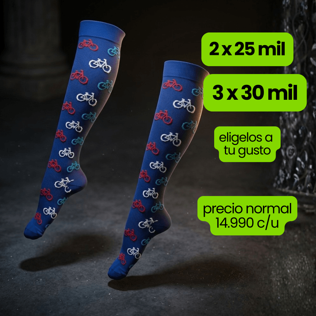 Calcetin Compresion Bicicleta