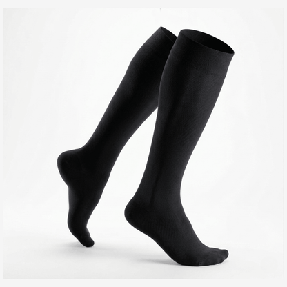 Calcetin Compresion Negro Liso