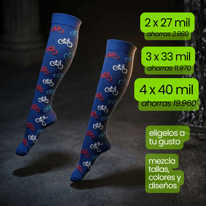 Calcetin Compresion Bicicleta
