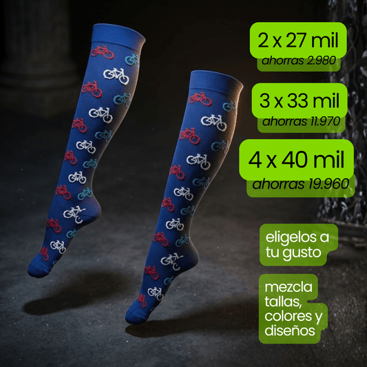Calcetin Compresion Bicicleta