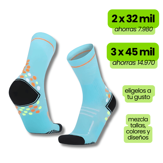 Calcetin Runner de compresion EVOLRUN Calypso + Regalos
