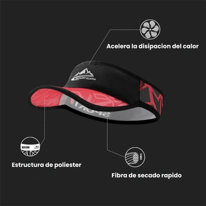 Visera Trail&Running Pro Red Black